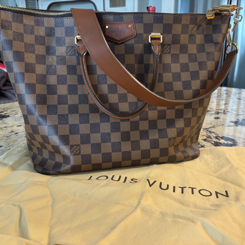 Louis Vuitton Belmont Damier Ebene shoulder handbag - Authentic without pochette